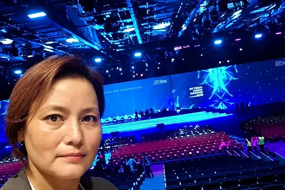Simultaneous interpreter Zhanna Ustemirova