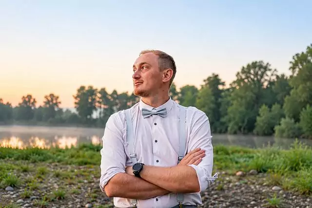 Moderator Sergej Goldaschow