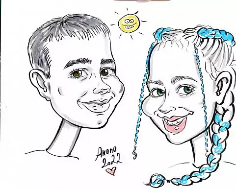 Caricaturist Katya Kartinkina