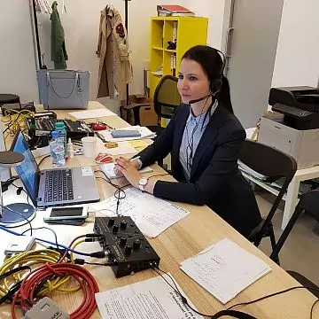 Simultaneous interpreter Tatyana Shvets