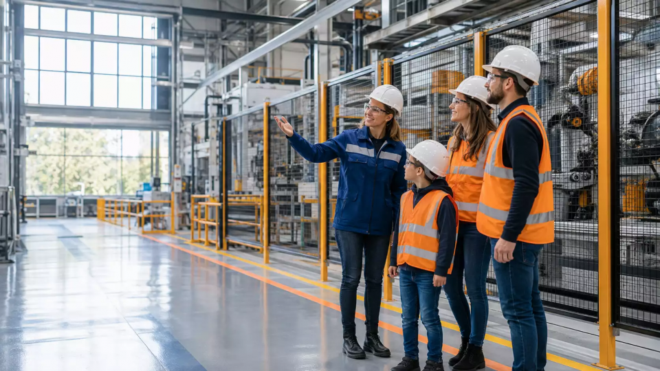 Open House for Employees' Families: A Program at the Factory