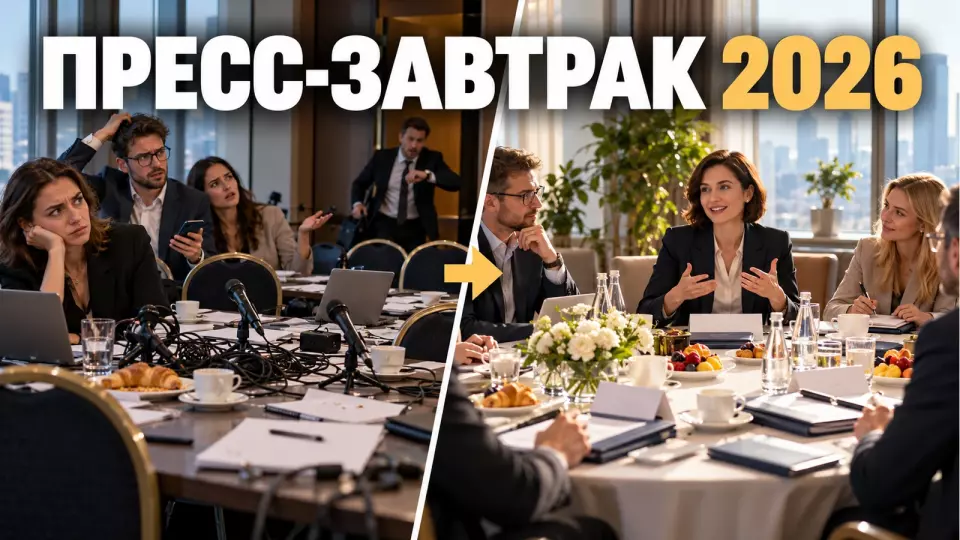 Как организовать пресс-завтрак компании в 2026 году