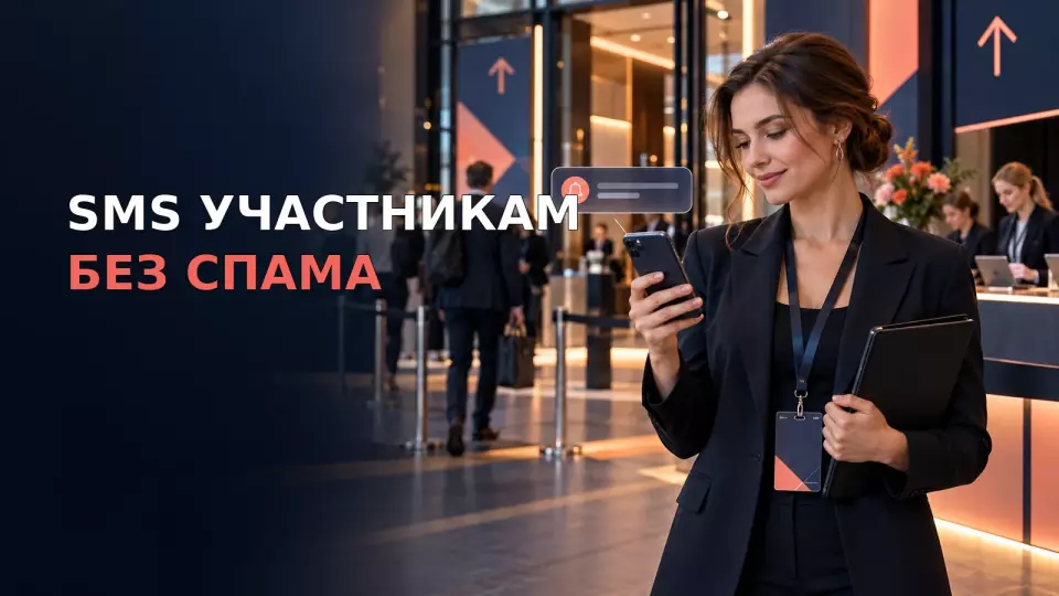 Как уведомить участников мероприятия по SMS без спама